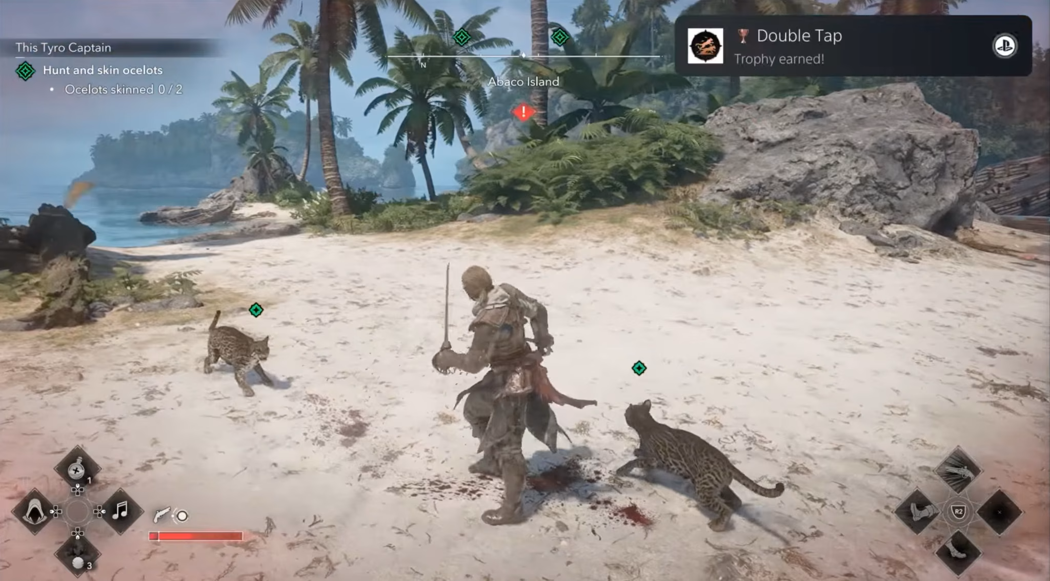 Double Tap trophy unlocked in Black Flag resynced
