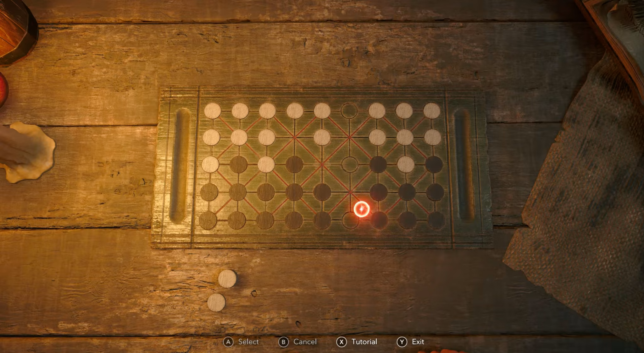 Fanorona board in Black Flag Resynced