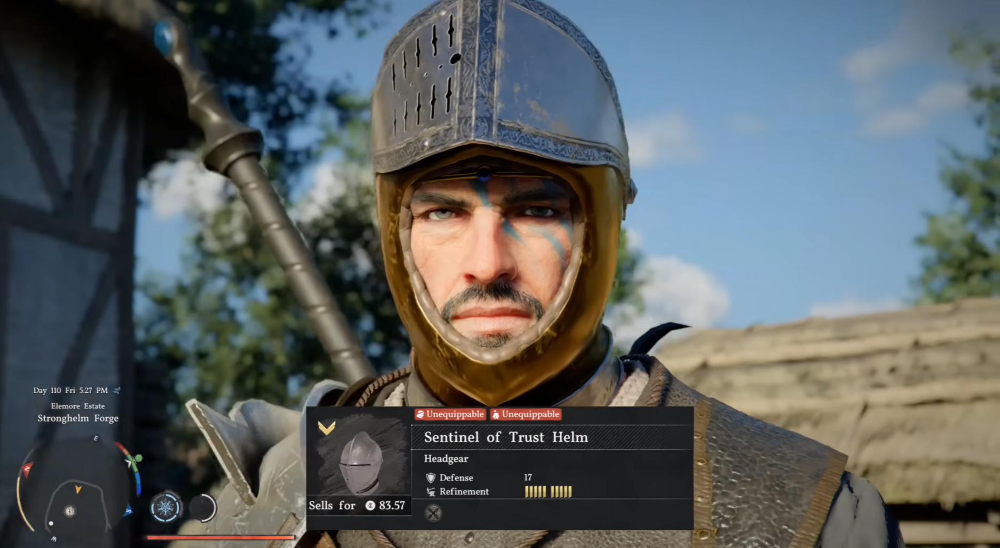 Sentinel of Trust Helm equipped