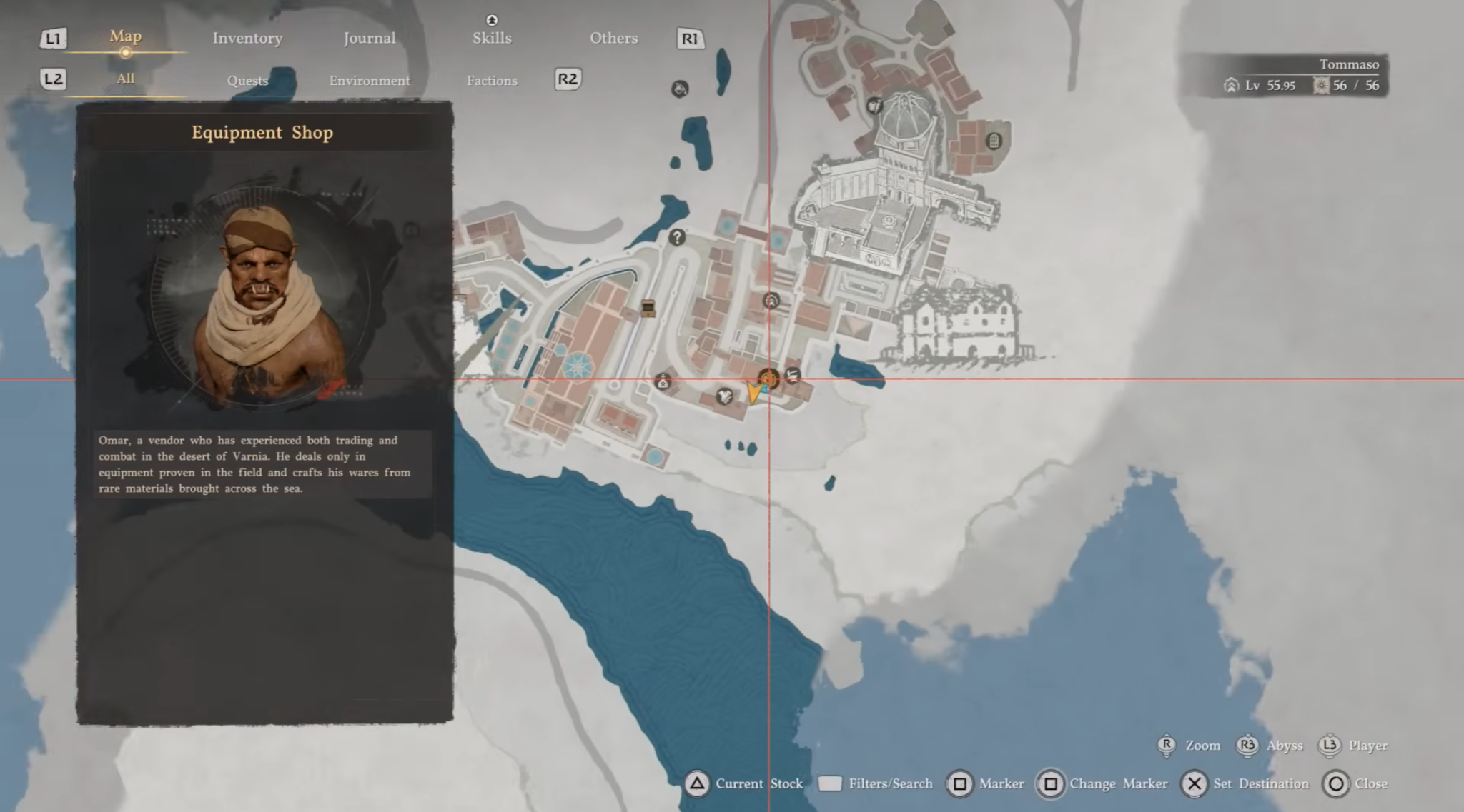 Varnia equipment store map location