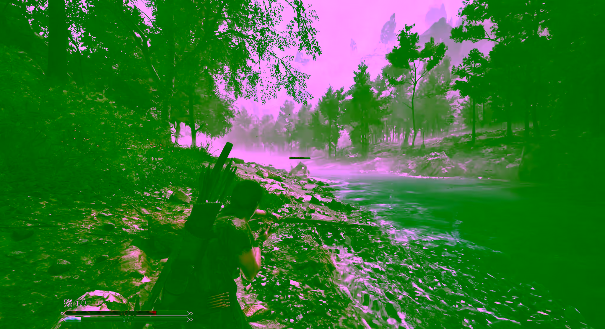 Gothic Remake early-game combat near the river