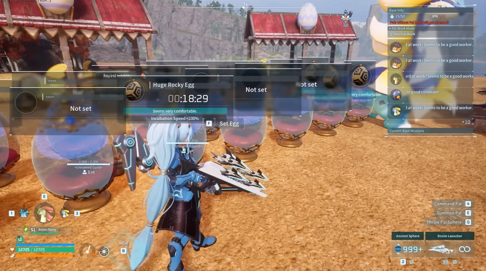 Incubator setup for hatching Dumud Gild eggs faster