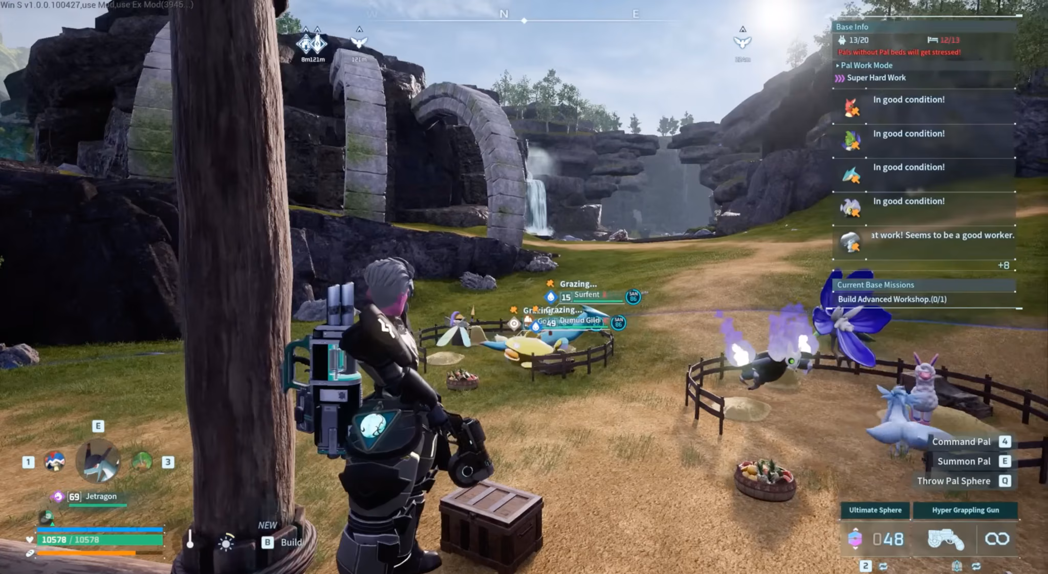 Palworld 1.0 ranch farming setup