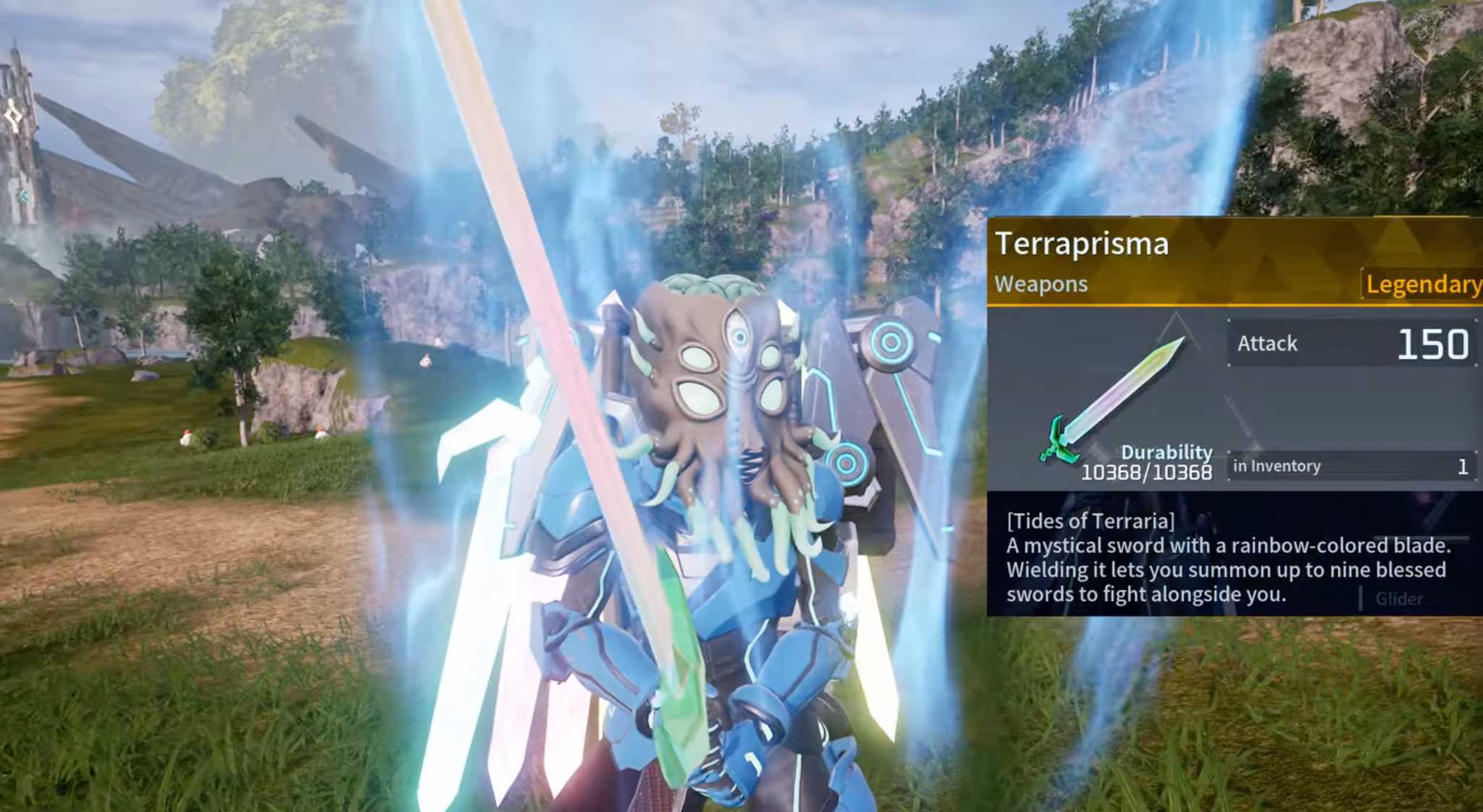 Terraprisma sword in Palworld 1.0
